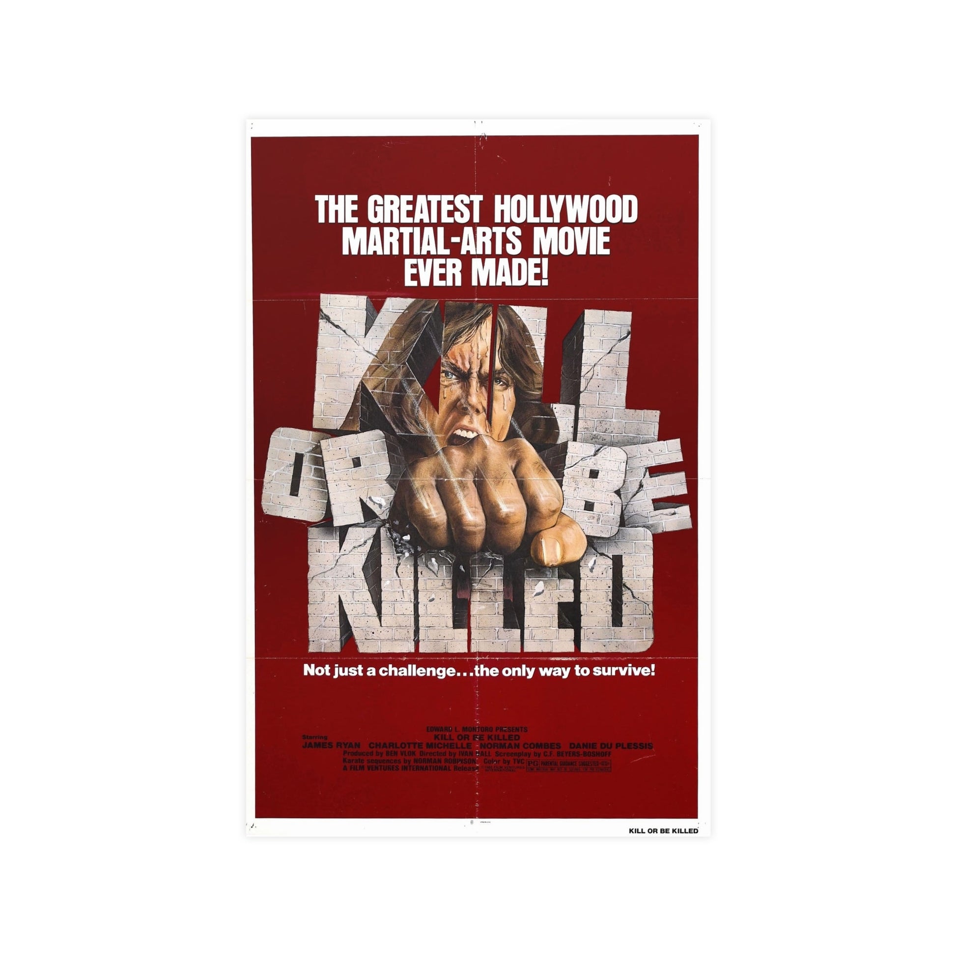 KILL OR BE KILLED 1980 - Paper Movie Poster-11″ x 17″ (Vertical)-The Sticker Space