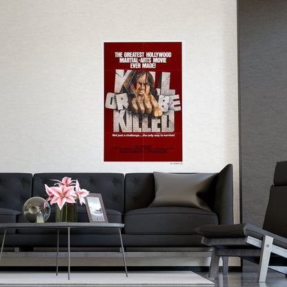 KILL OR BE KILLED 1980 - Paper Movie Poster-The Sticker Space