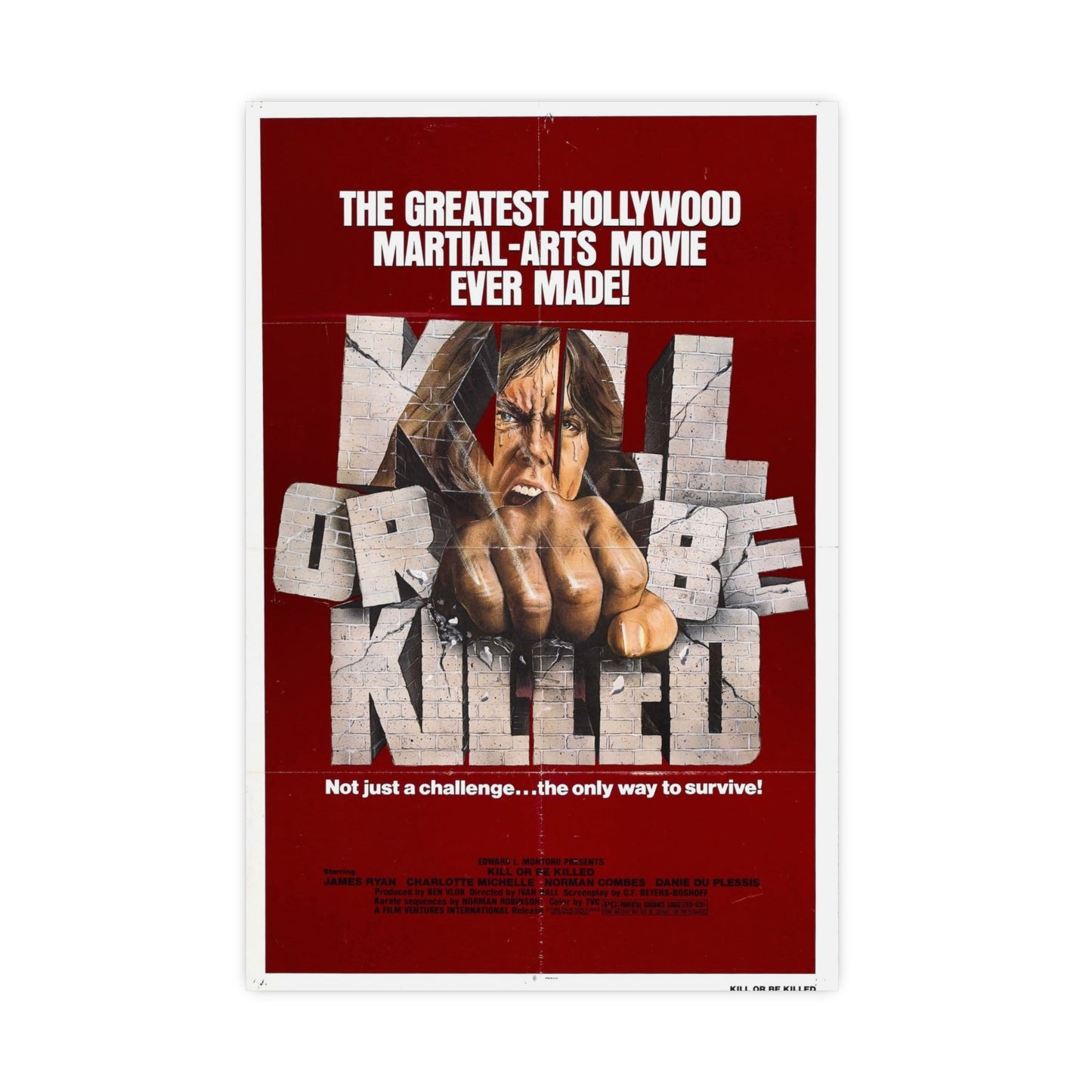KILL OR BE KILLED 1980 - Paper Movie Poster-16″ x 24″ (Vertical)-The Sticker Space
