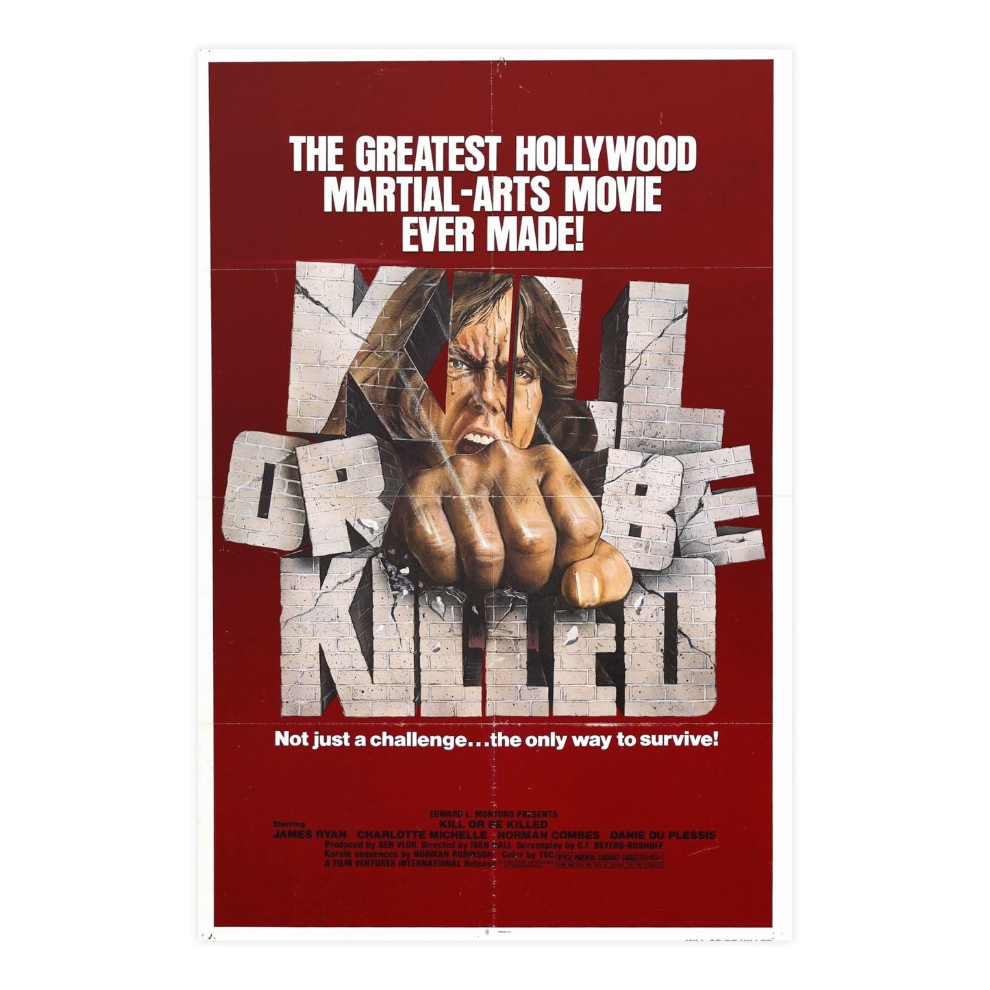 KILL OR BE KILLED 1980 - Paper Movie Poster-24″ x 36″ (Vertical)-The Sticker Space