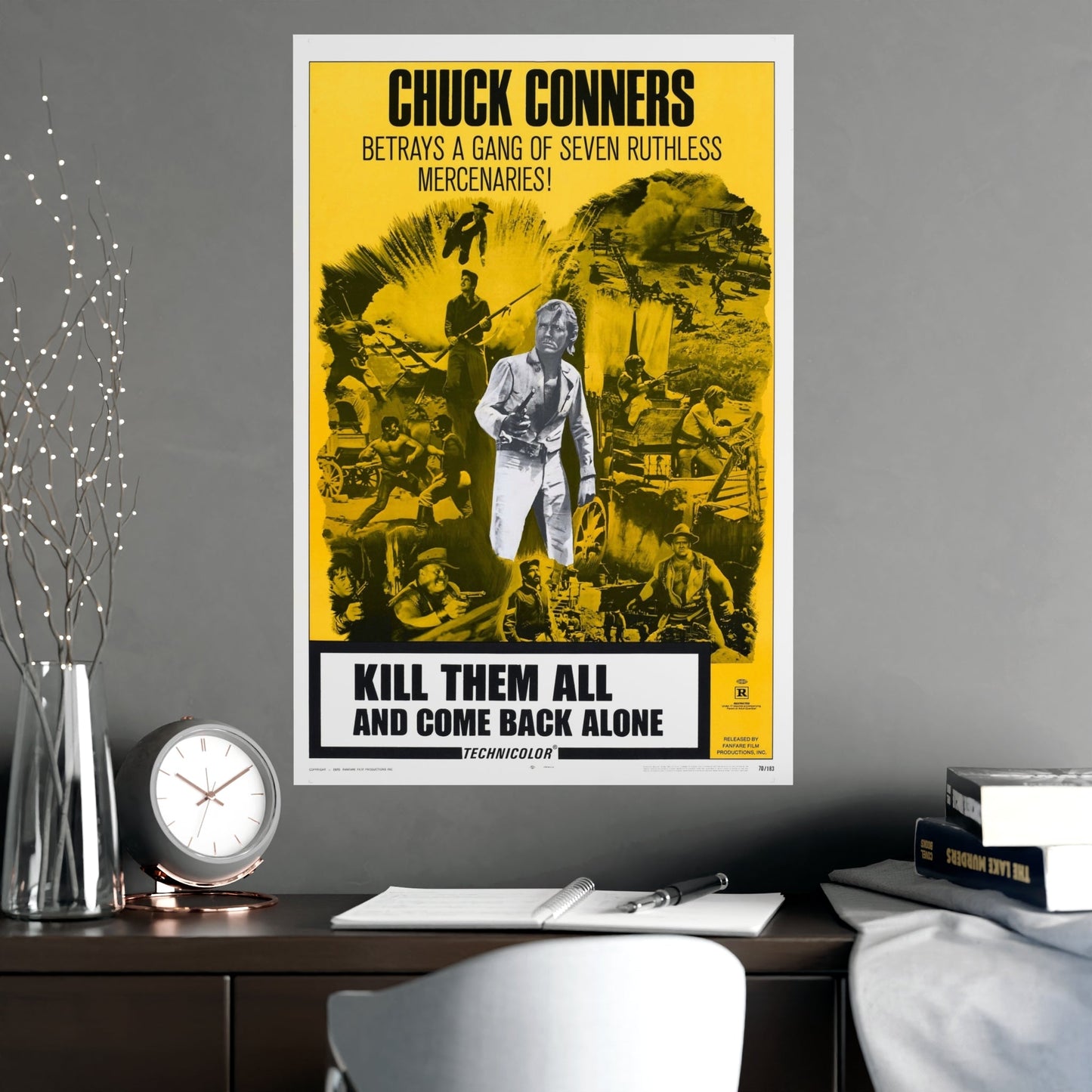KILL THEM ALL AND COME BACK ALONE 1968 - Paper Movie Poster-The Sticker Space