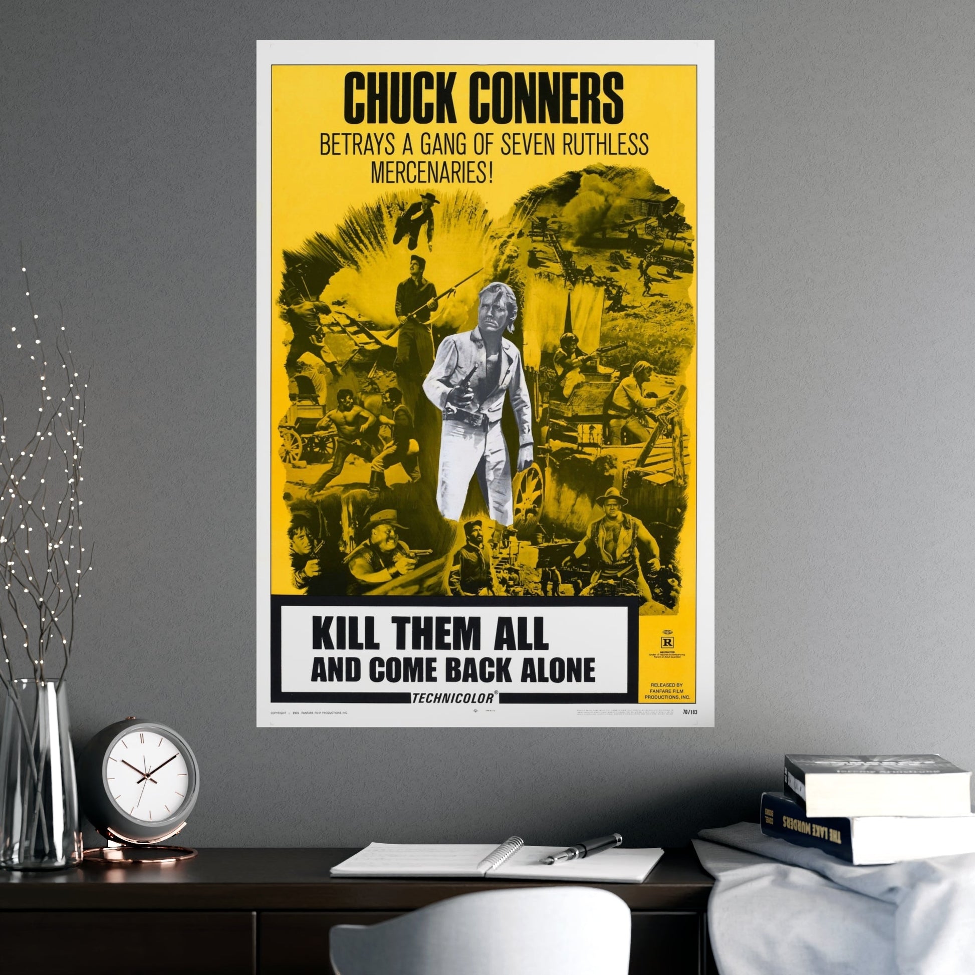 KILL THEM ALL AND COME BACK ALONE 1968 - Paper Movie Poster-The Sticker Space