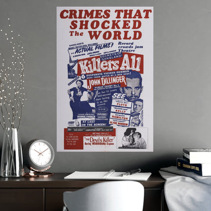 KILLERS ALL + THE DEVIL'S KILLER 1947 - Paper Movie Poster-The Sticker Space