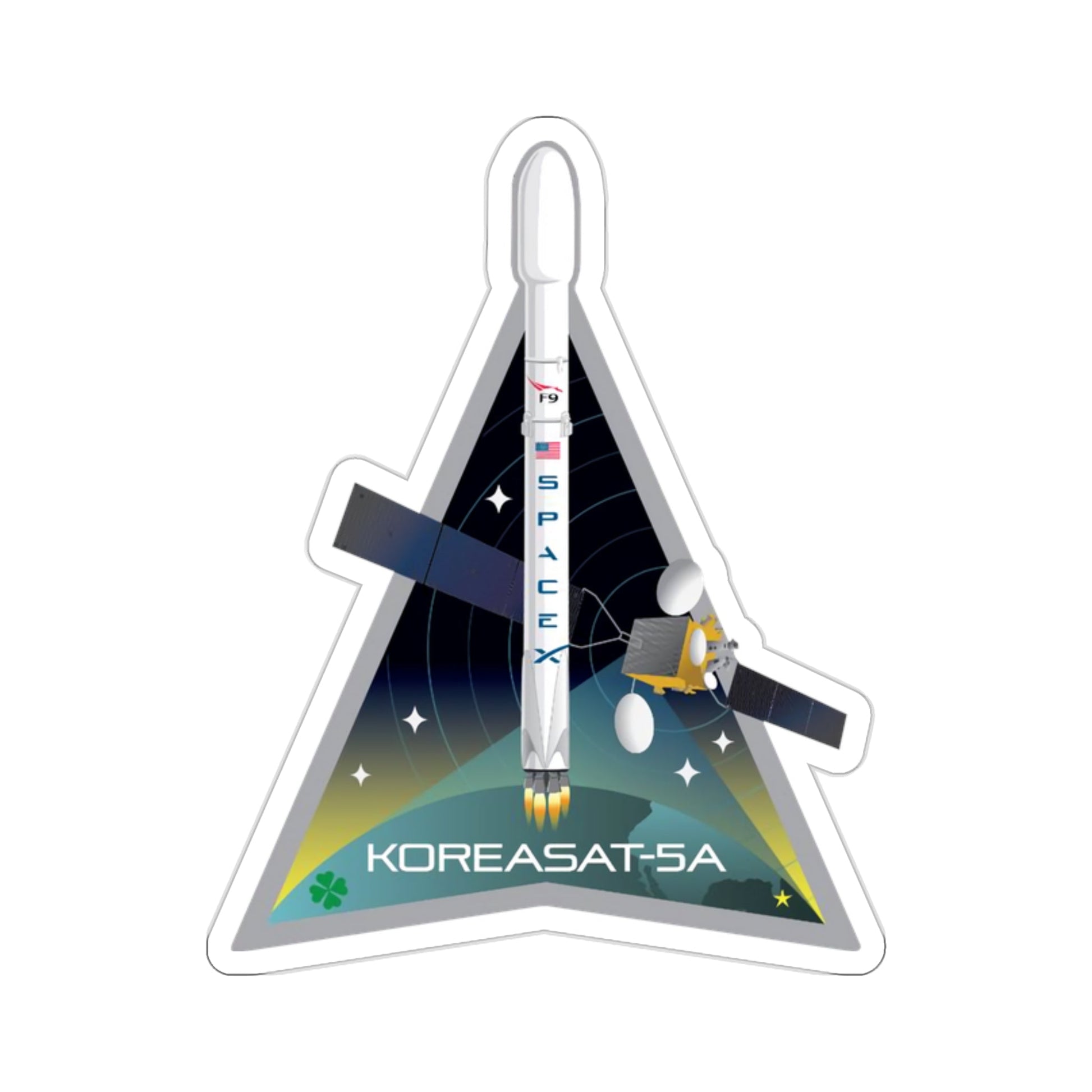 KoreaSat 5A (SpaceX) STICKER Vinyl Die-Cut Decal-2 Inch-The Sticker Space