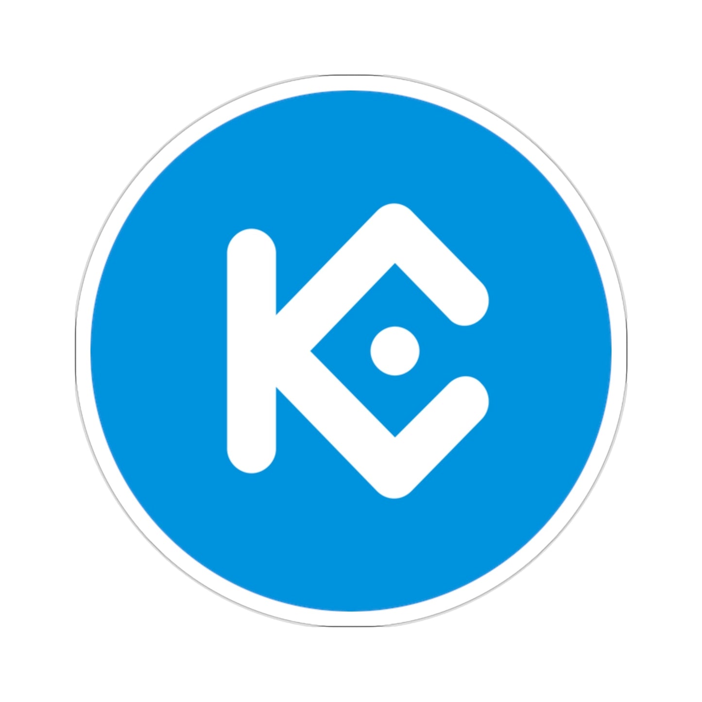 KUCOIN SHARES KCS (Cryptocurrency) STICKER Vinyl Die-Cut Decal-2 Inch-The Sticker Space