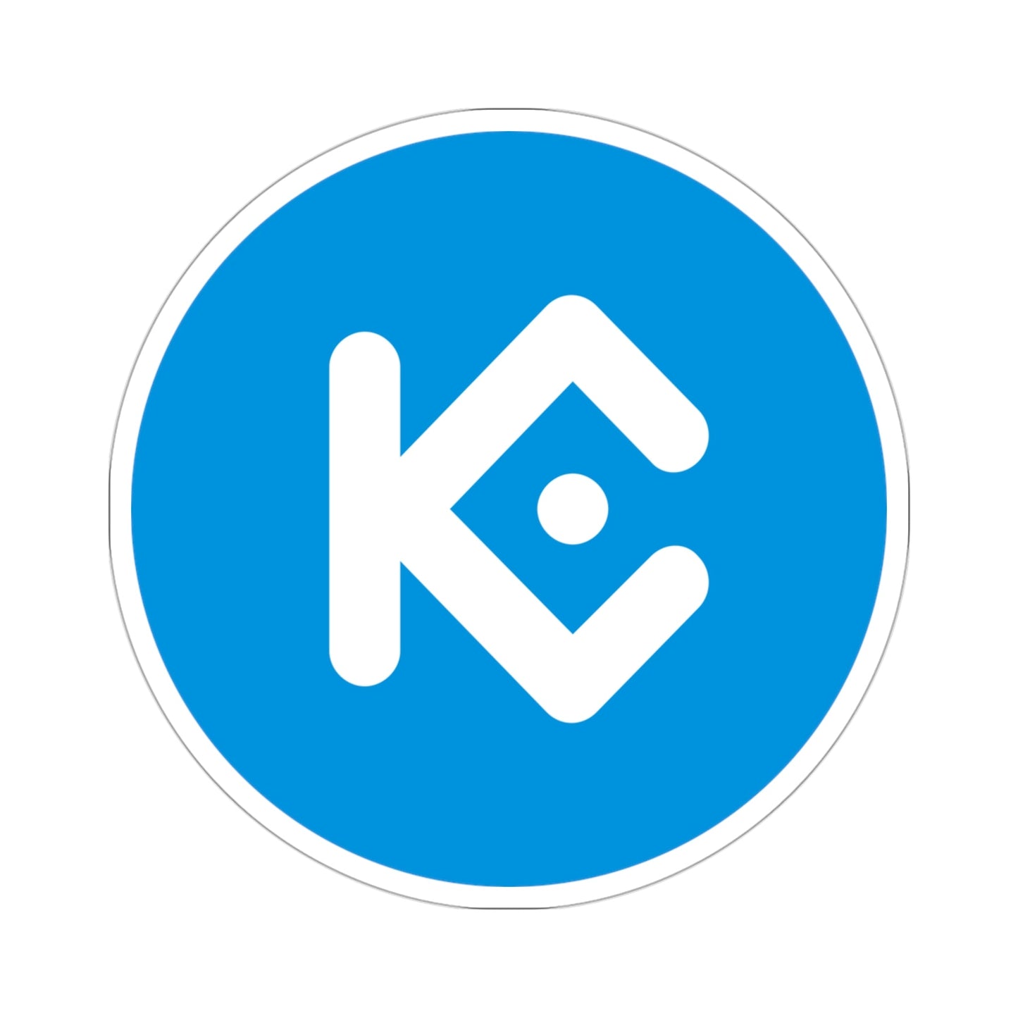KUCOIN SHARES KCS (Cryptocurrency) STICKER Vinyl Die-Cut Decal-3 Inch-The Sticker Space