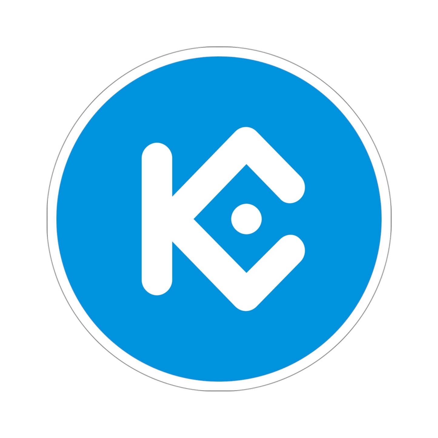 KUCOIN SHARES KCS (Cryptocurrency) STICKER Vinyl Die-Cut Decal-4 Inch-The Sticker Space