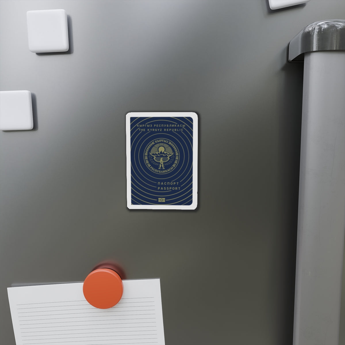 Kyrgyzstan Passport - Die-Cut Magnet-The Sticker Space
