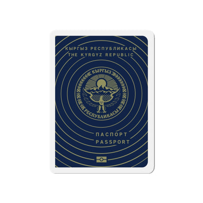 Kyrgyzstan Passport - Die-Cut Magnet-5" x 5"-The Sticker Space