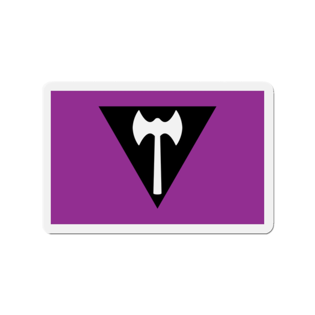 Labrys Lesbian Pride Flag - Die-Cut Magnet-2" x 2"-The Sticker Space