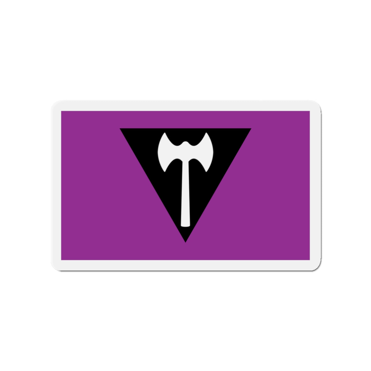 Labrys Lesbian Pride Flag - Die-Cut Magnet-3" x 3"-The Sticker Space