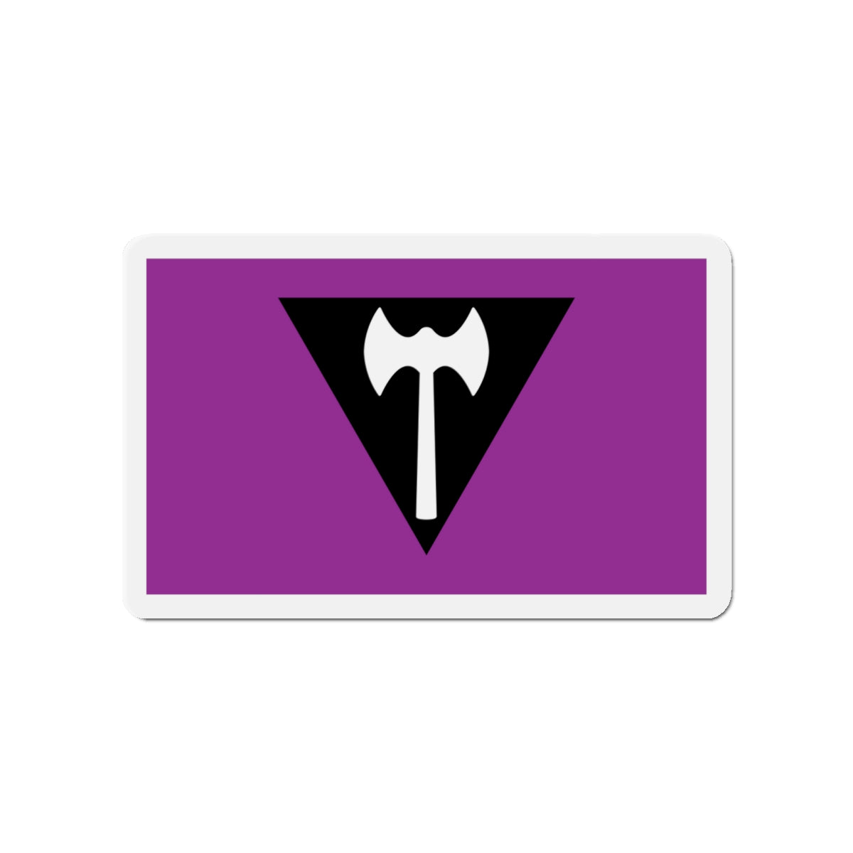 Labrys Lesbian Pride Flag - Die-Cut Magnet-4" x 4"-The Sticker Space