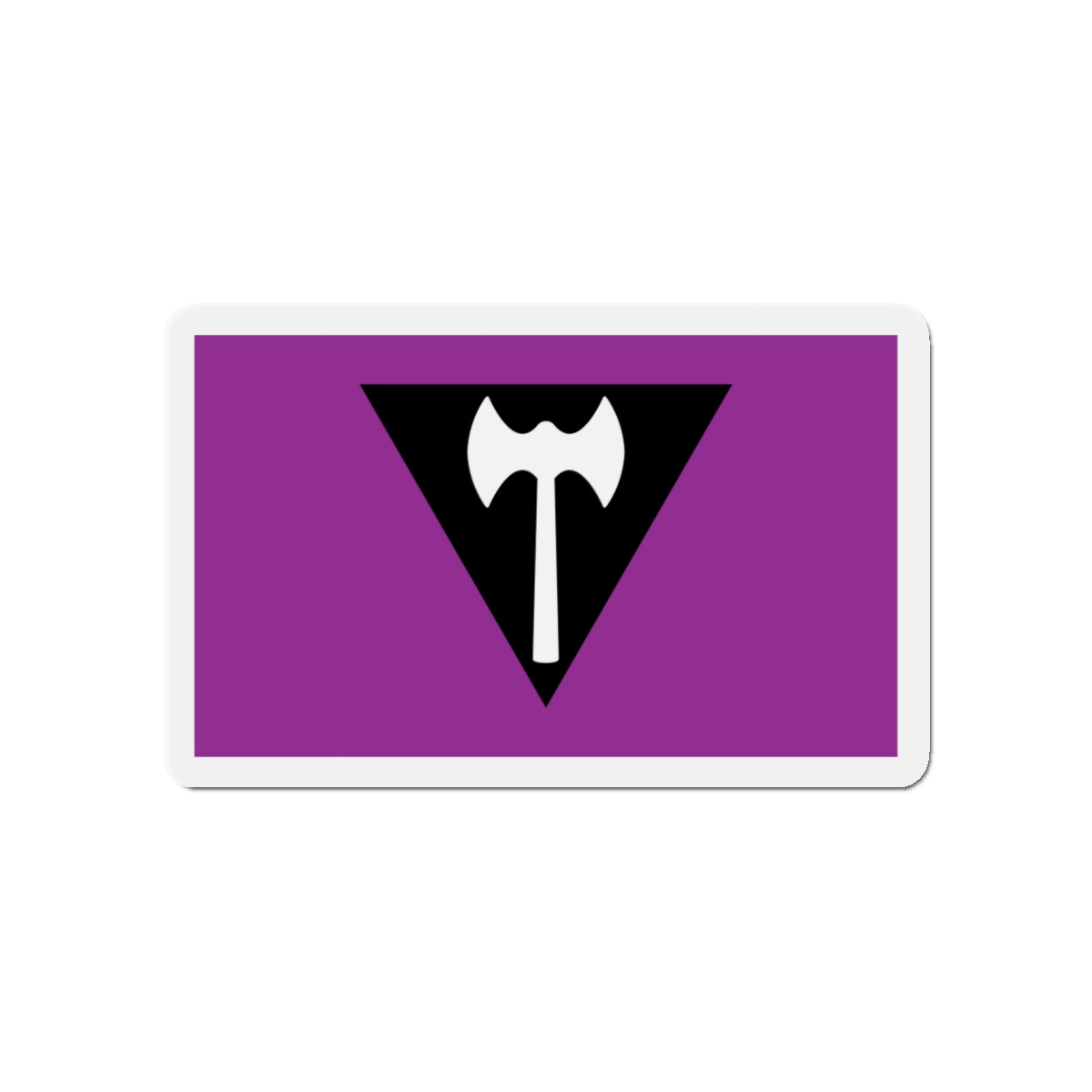 Labrys Lesbian Pride Flag - Die-Cut Magnet-5" x 5"-The Sticker Space