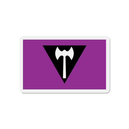 Labrys Lesbian Pride Flag - Die-Cut Magnet-5" x 5"-The Sticker Space