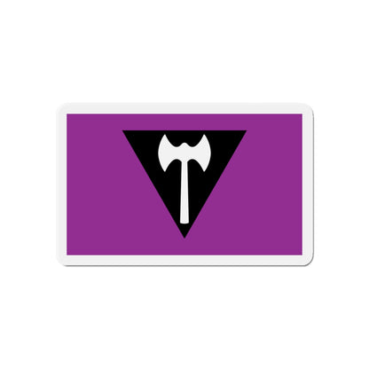 Labrys Lesbian Pride Flag - Die-Cut Magnet-6 × 6"-The Sticker Space