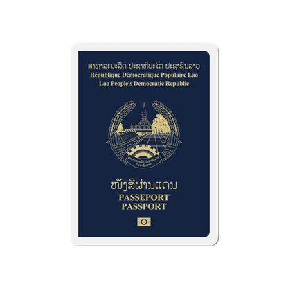 Laos Passport - Die-Cut Magnet-5" x 5"-The Sticker Space