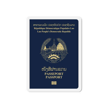 Laos Passport - Die-Cut Magnet-6 × 6"-The Sticker Space