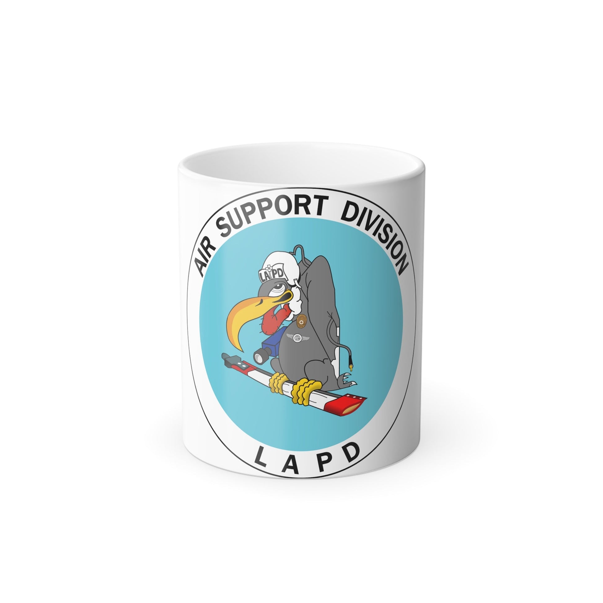LAPD Air Support Division - Color Changing Mug 11oz-11oz-The Sticker Space