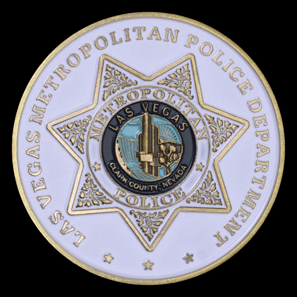 Las Vegas Metropolitan Police Department - Copper Plated Challenge Coin-The Sticker Space