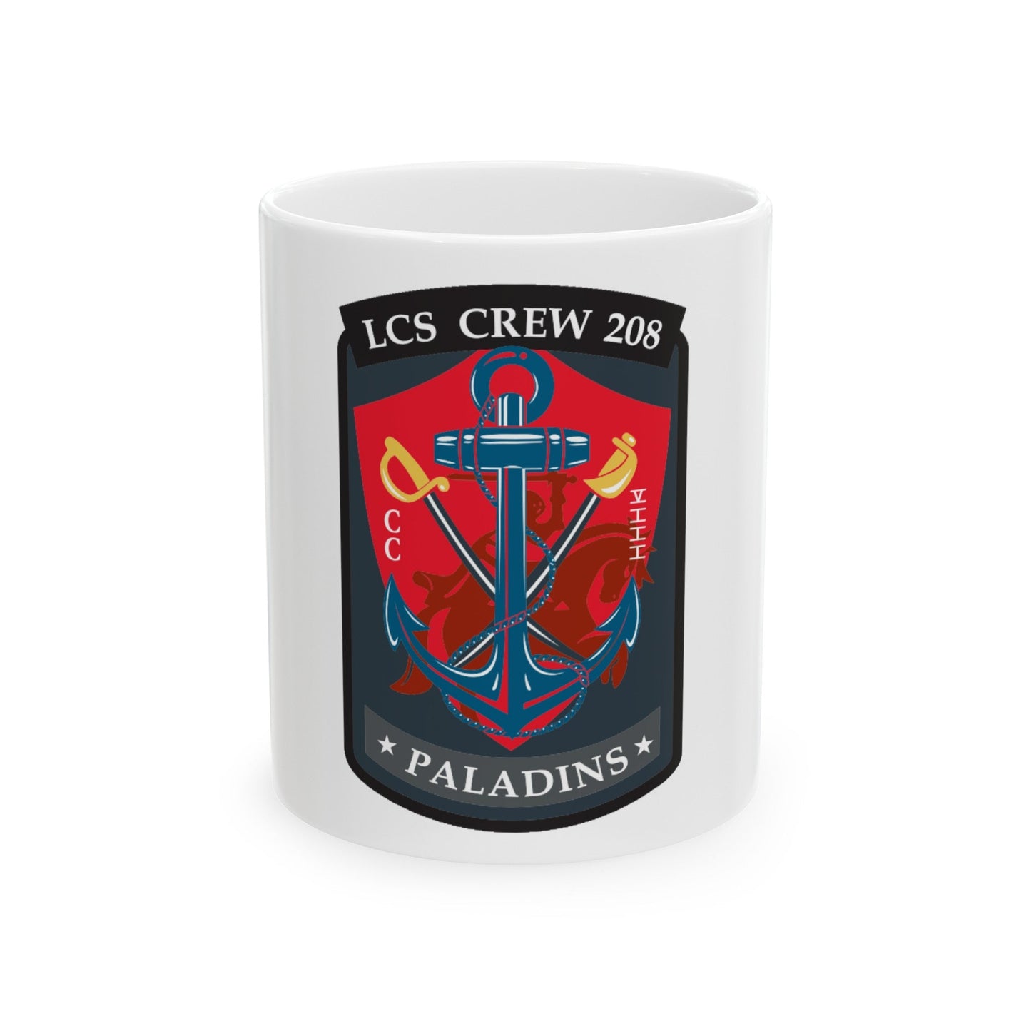 LCS CREW 208 (U.S. Navy) White Coffee Mug-11oz-The Sticker Space