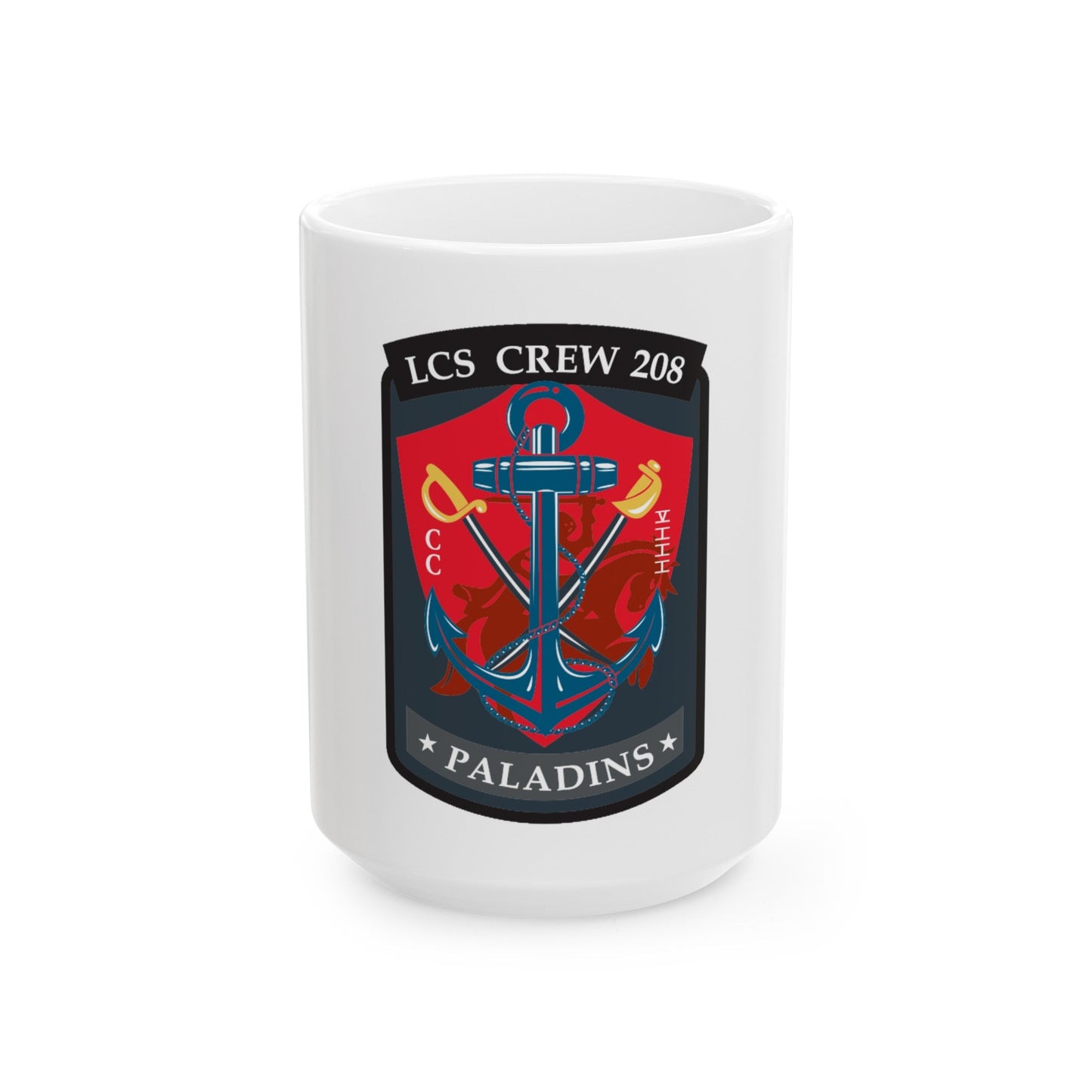 LCS CREW 208 (U.S. Navy) White Coffee Mug-15oz-The Sticker Space