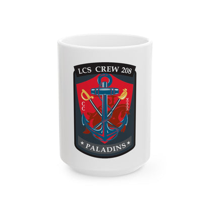 LCS CREW 208 (U.S. Navy) White Coffee Mug-15oz-The Sticker Space