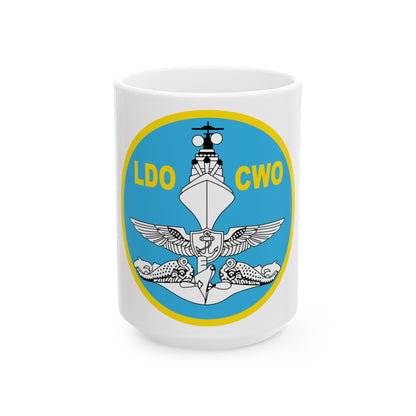 LDO CWO Patch (U.S. Navy) White Coffee Mug-15oz-The Sticker Space