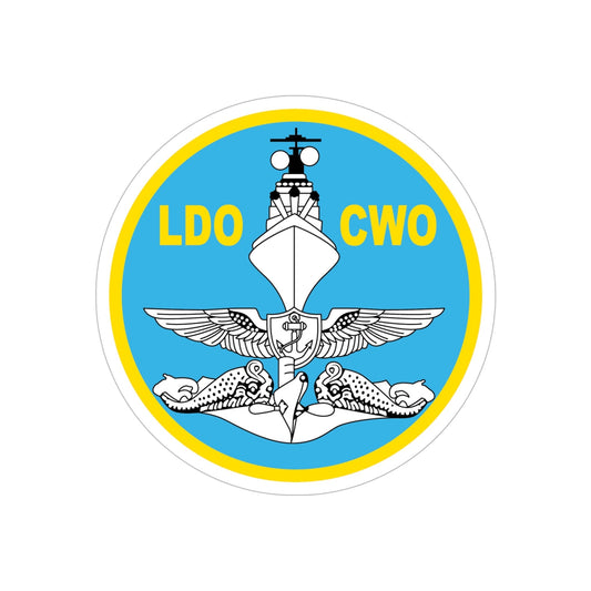 LDO CWO (U.S. Navy) Transparent STICKER Die-Cut Vinyl Decal-6 Inch-The Sticker Space
