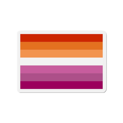 Lesbian Pride Flag 2 - Die-Cut Magnet-3" x 3"-The Sticker Space