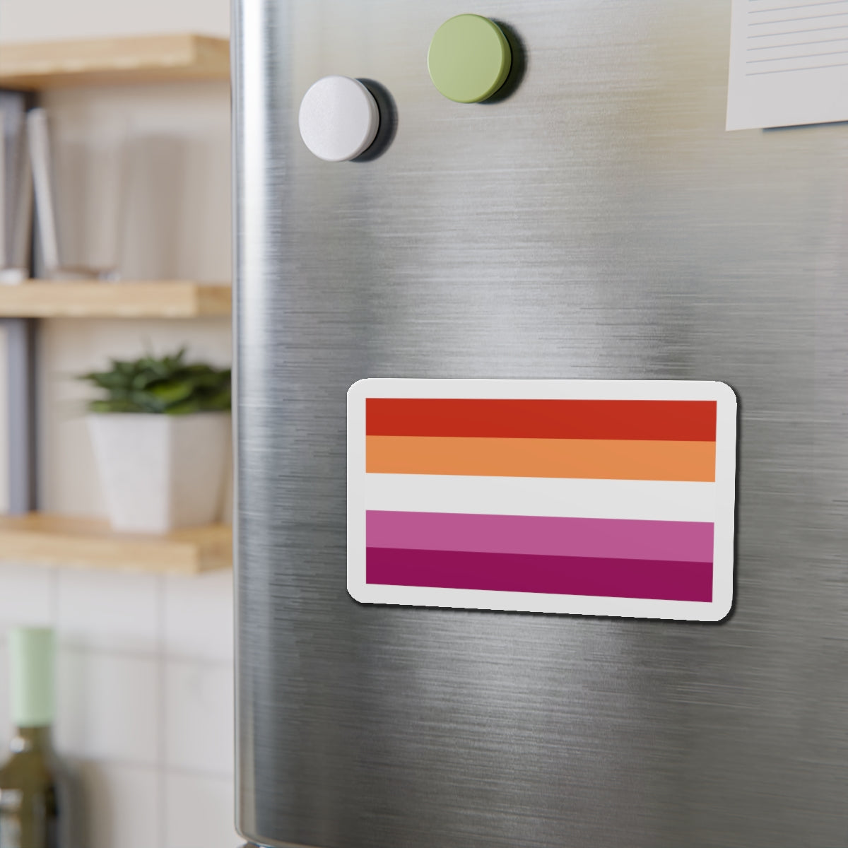 Lesbian Pride Flag 3 - Die-Cut Magnet-The Sticker Space