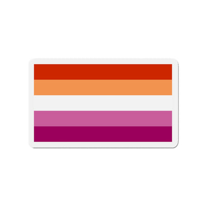 Lesbian Pride Flag 3 - Die-Cut Magnet-3" x 3"-The Sticker Space