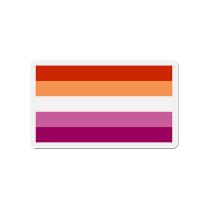 Lesbian Pride Flag 3 - Die-Cut Magnet-4" x 4"-The Sticker Space