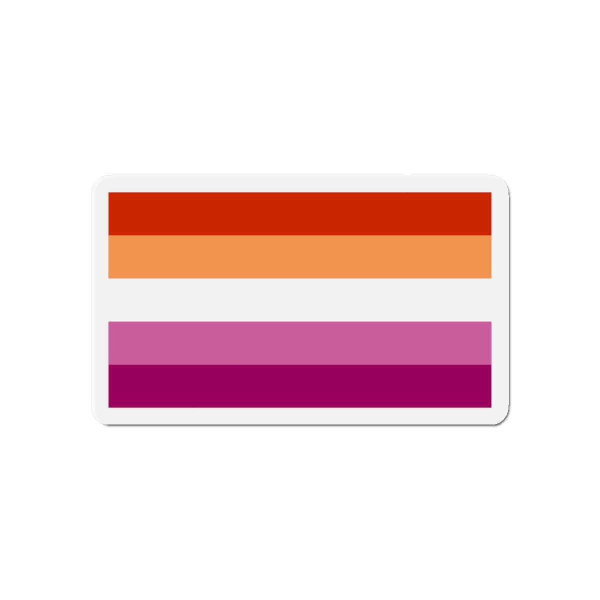 Lesbian Pride Flag 3 - Die-Cut Magnet-6 × 6"-The Sticker Space