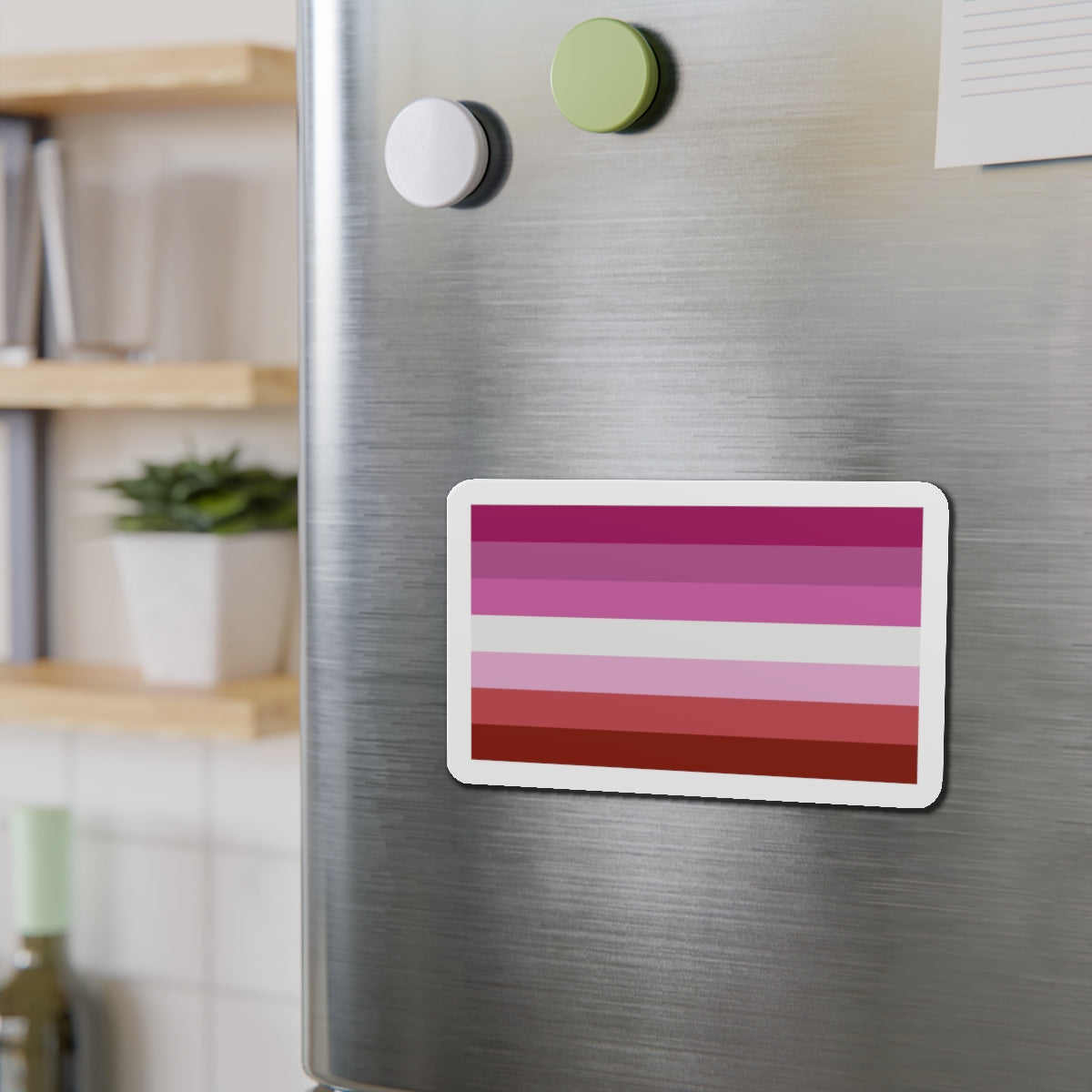 Lesbian Pride Flag - Die-Cut Magnet-The Sticker Space