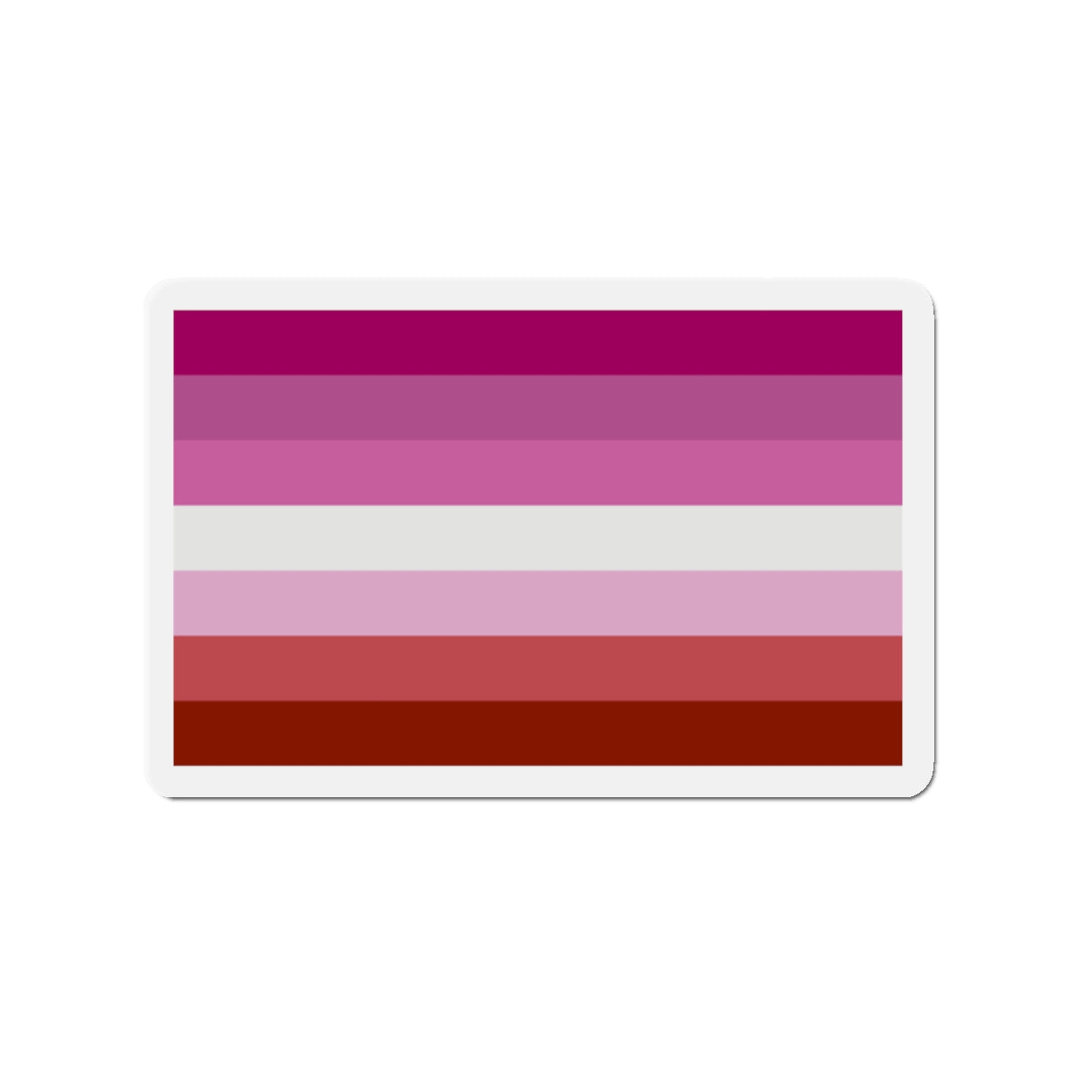 Lesbian Pride Flag - Die-Cut Magnet-2" x 2"-The Sticker Space