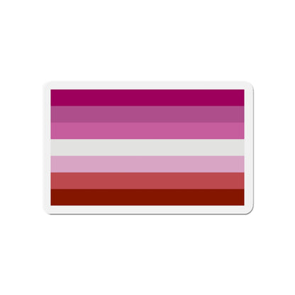 Lesbian Pride Flag - Die-Cut Magnet-4" x 4"-The Sticker Space