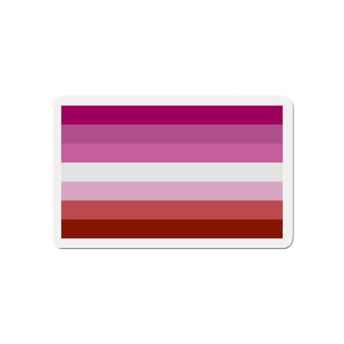 Lesbian Pride Flag - Die-Cut Magnet-5" x 5"-The Sticker Space