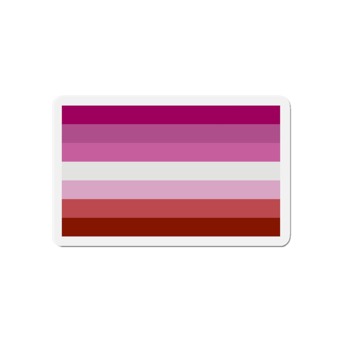 Lesbian Pride Flag - Die-Cut Magnet-6 × 6"-The Sticker Space