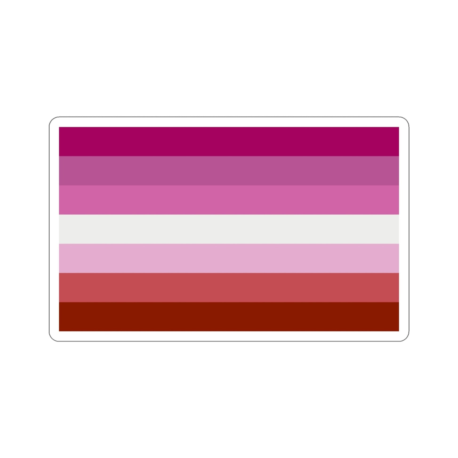 Lesbian Pride Flag STICKER Vinyl Die-Cut Decal-4 Inch-The Sticker Space