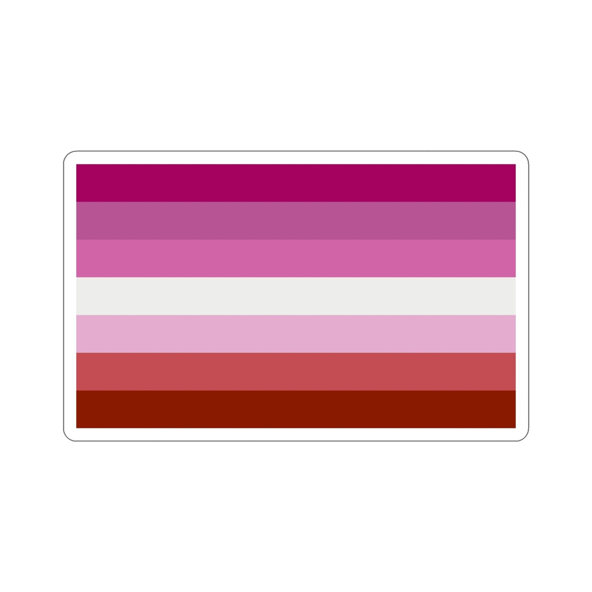 Lesbian Pride Flag STICKER Vinyl Die-Cut Decal-5 Inch-The Sticker Space
