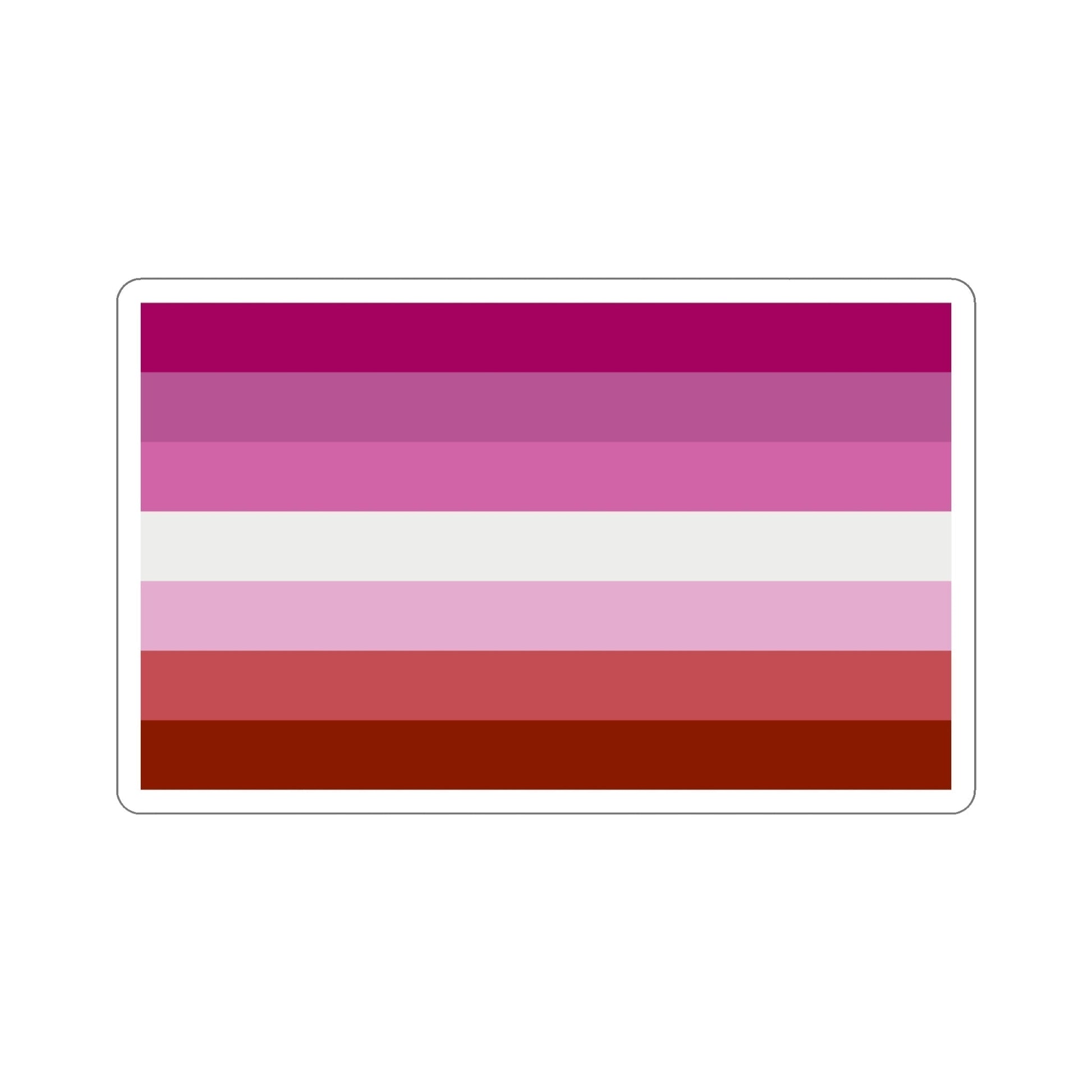 Lesbian Pride Flag STICKER Vinyl Die-Cut Decal-6 Inch-The Sticker Space