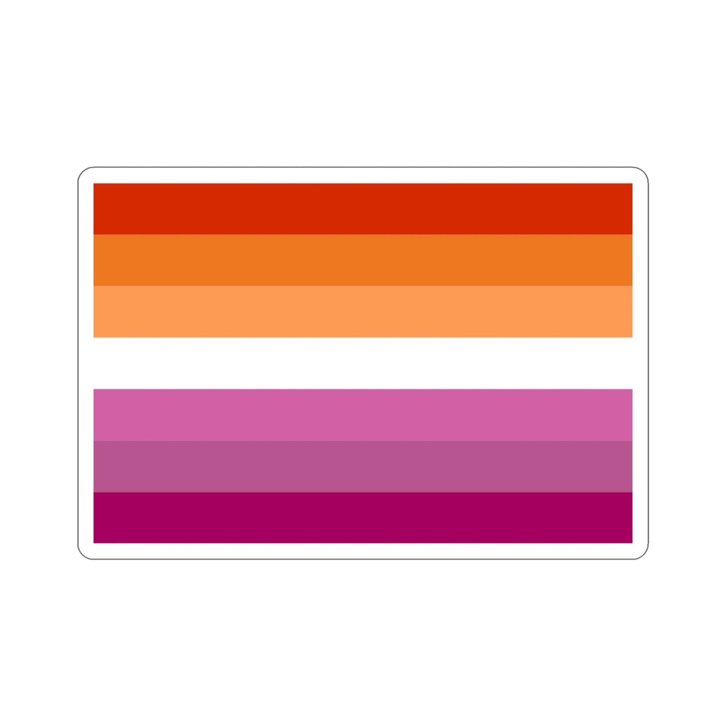 Lesbian Pride Flag v2 STICKER Vinyl Die-Cut Decal-3 Inch-The Sticker Space