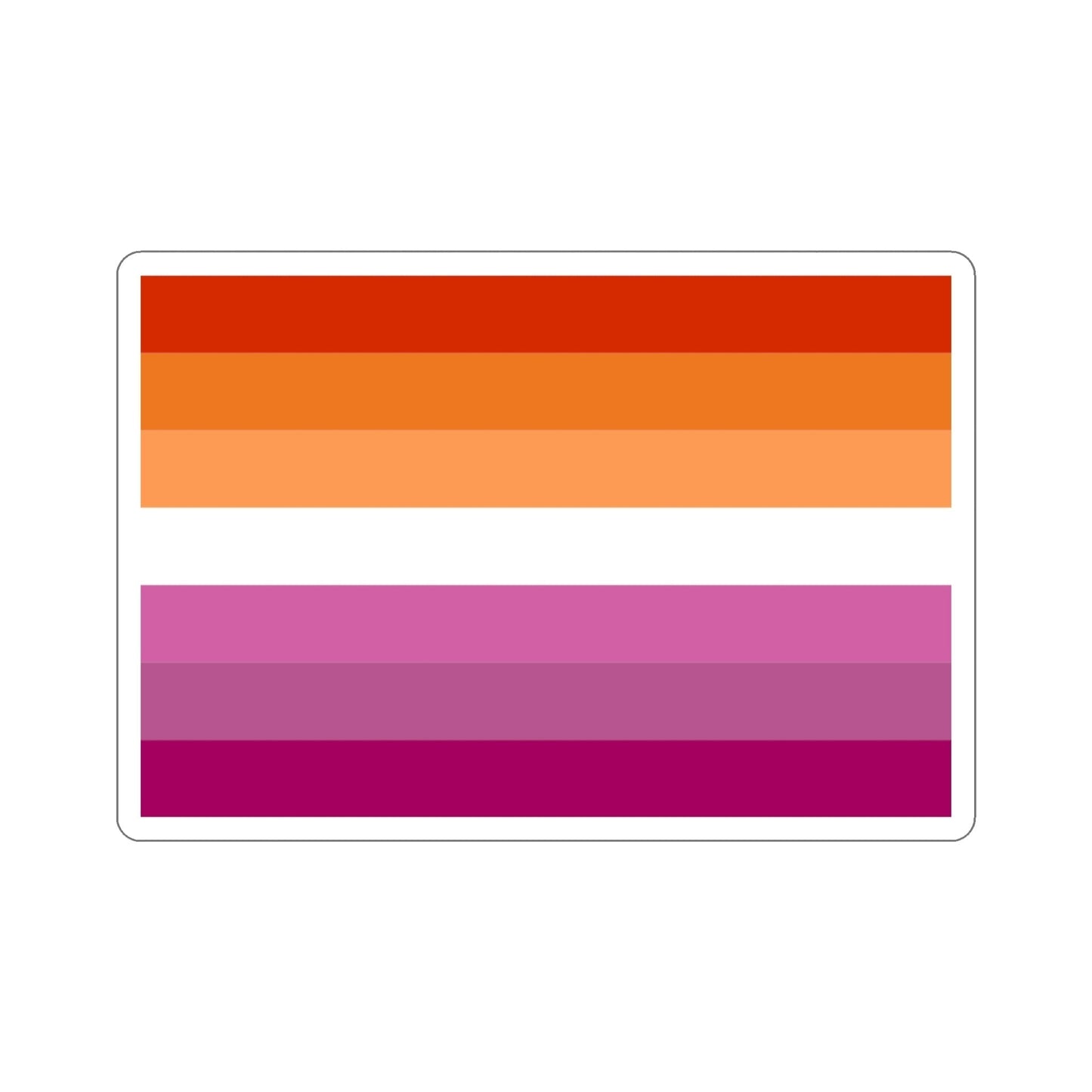Lesbian Pride Flag v2 STICKER Vinyl Die-Cut Decal-4 Inch-The Sticker Space