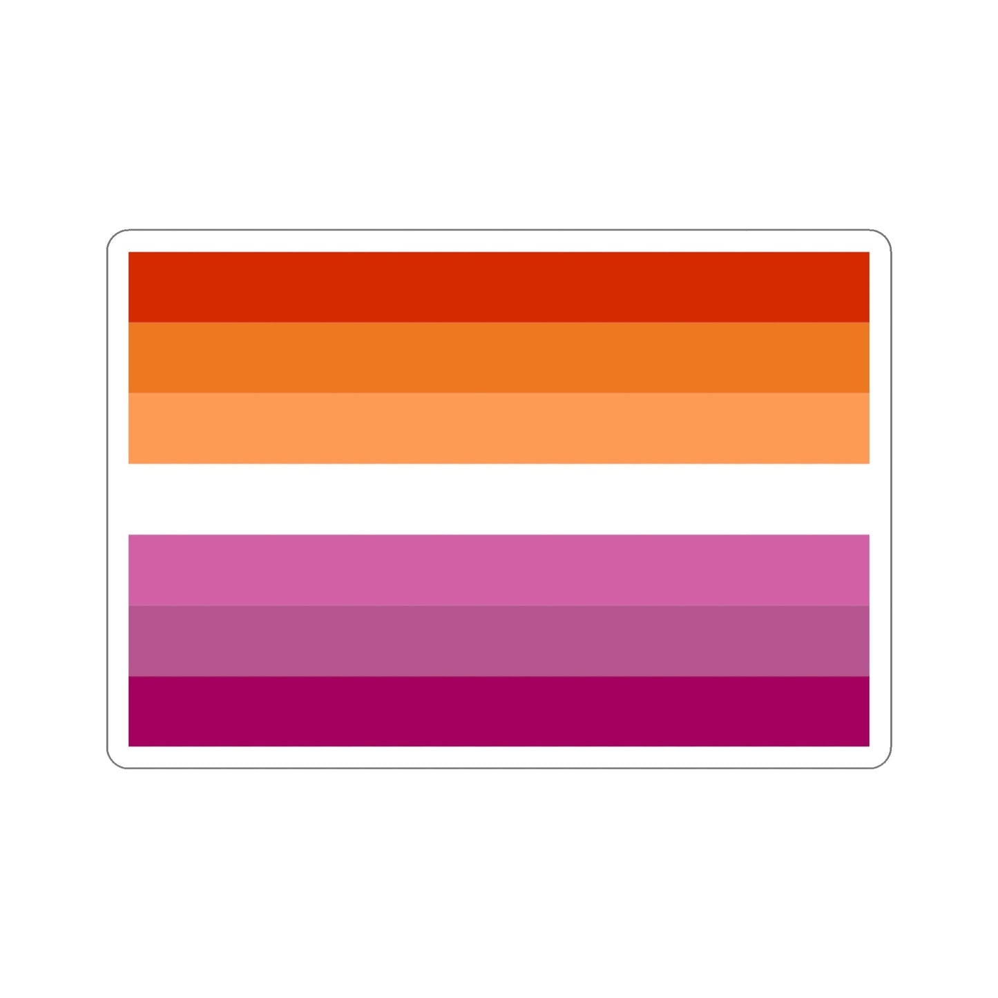 Lesbian Pride Flag v2 STICKER Vinyl Die-Cut Decal-5 Inch-The Sticker Space
