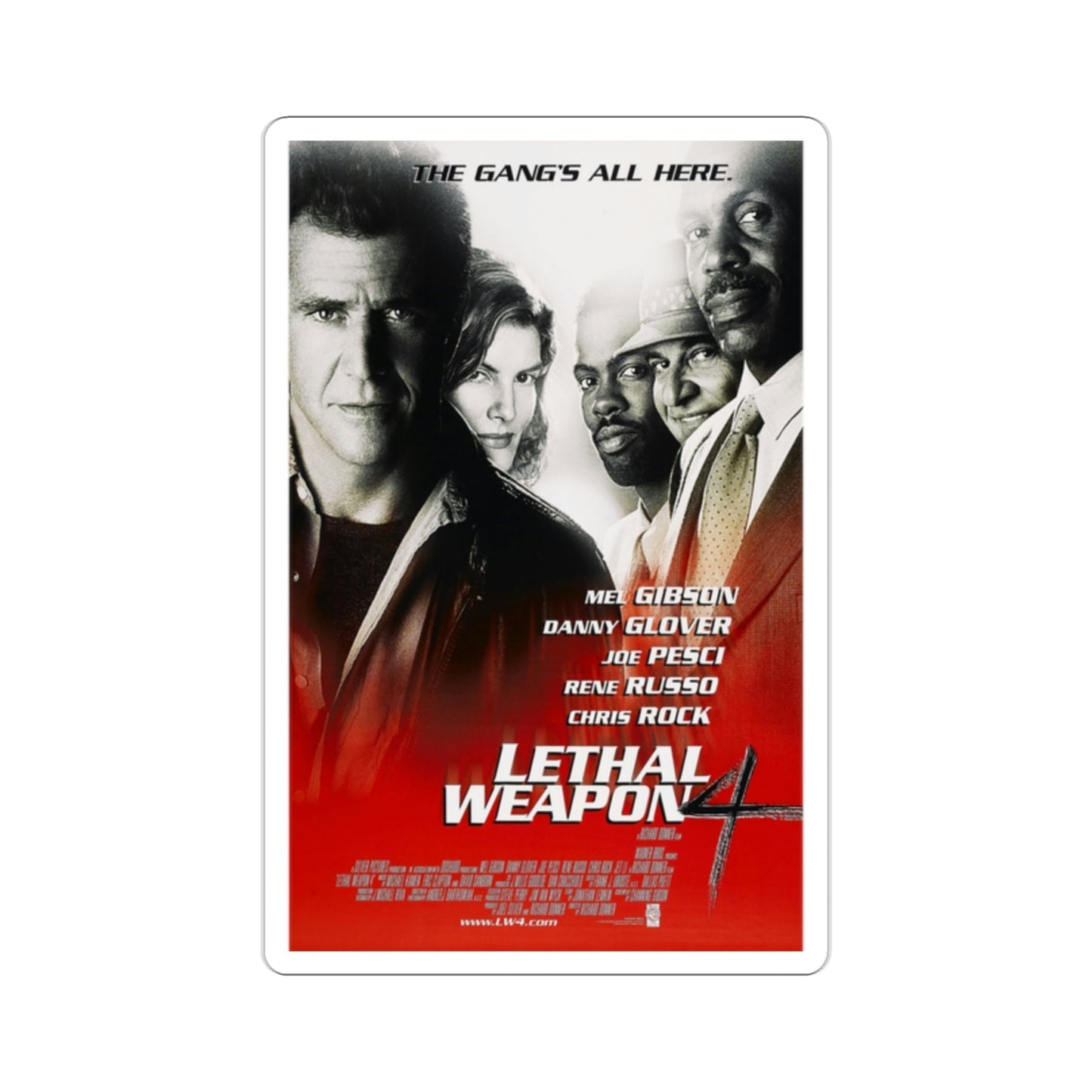 Lethal Weapon 4 1998 Movie Poster STICKER Vinyl Die-Cut Decal-2 Inch-The Sticker Space