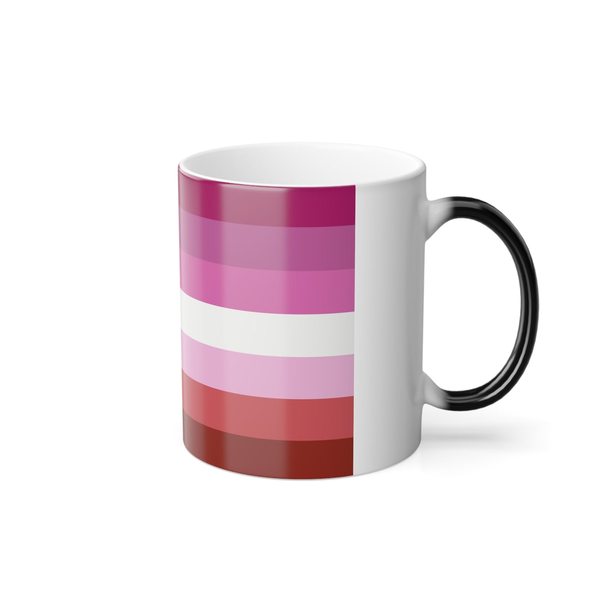 Lipstick lesbian Pride Flag - Color Changing Mug 11oz-11oz-The Sticker Space