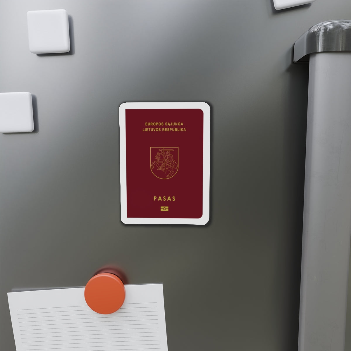 Lithuanian Passport - Die-Cut Magnet-The Sticker Space