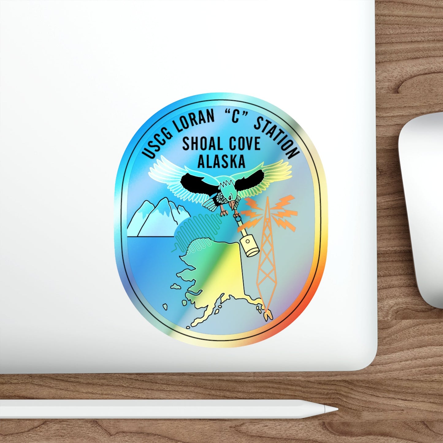 LORSTA Shoal Cove (U.S. Coast Guard) Holographic STICKER Die-Cut Vinyl Decal-The Sticker Space
