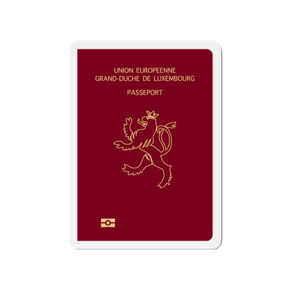 Luxembourg Passport - Die-Cut Magnet-4" x 4"-The Sticker Space