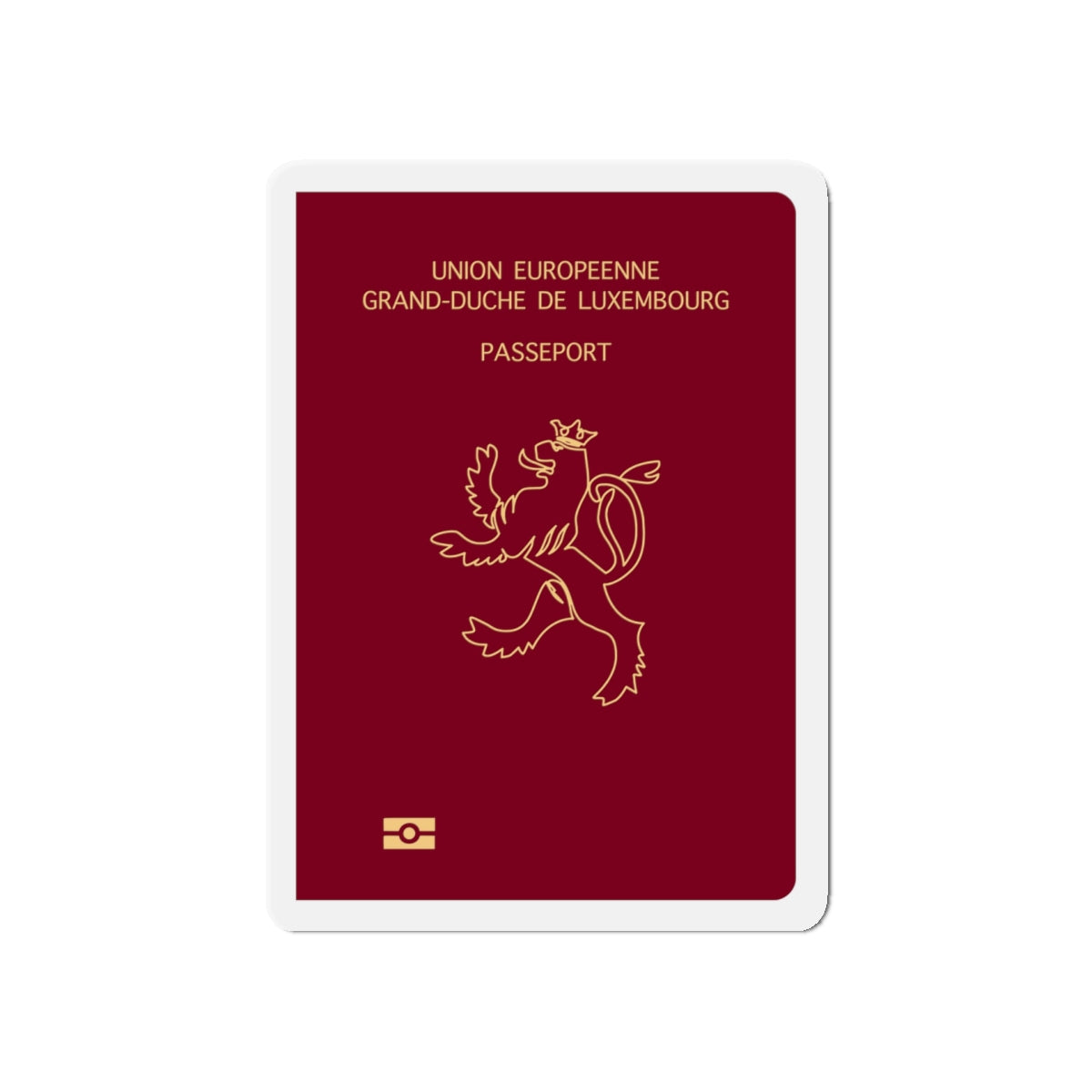 Luxembourg Passport - Die-Cut Magnet-5" x 5"-The Sticker Space